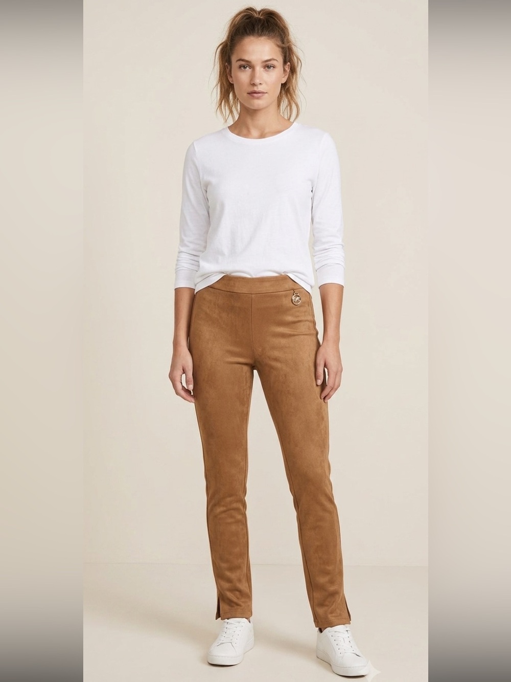 Rafaela || Faux suede Fitted leggings size 8